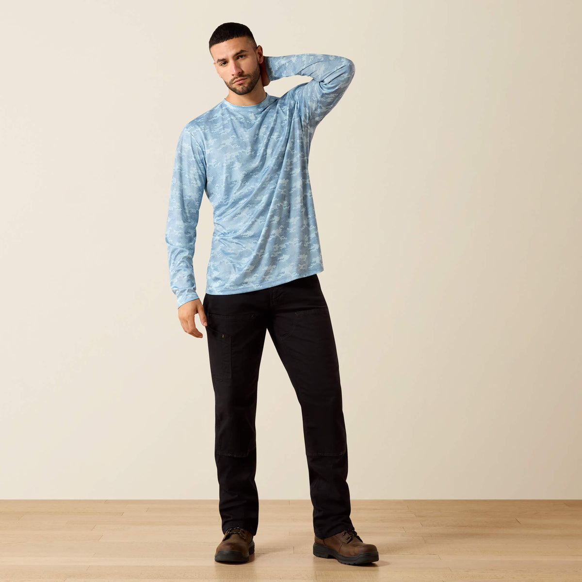 Rebar Sunblocker Printed Long Sleeve T-Shirt - Ariat Signature