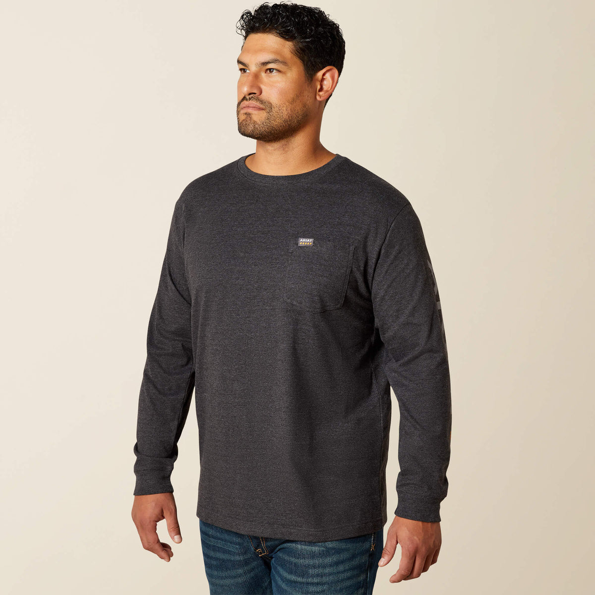 Rebar Cotton Strong Standard Logo Pocket T-Shirt - Ariat Classic