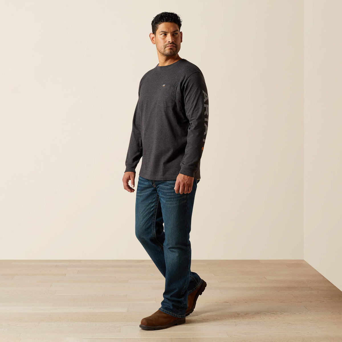 Rebar Cotton Strong Standard Logo Pocket T-Shirt - Ariat Classic