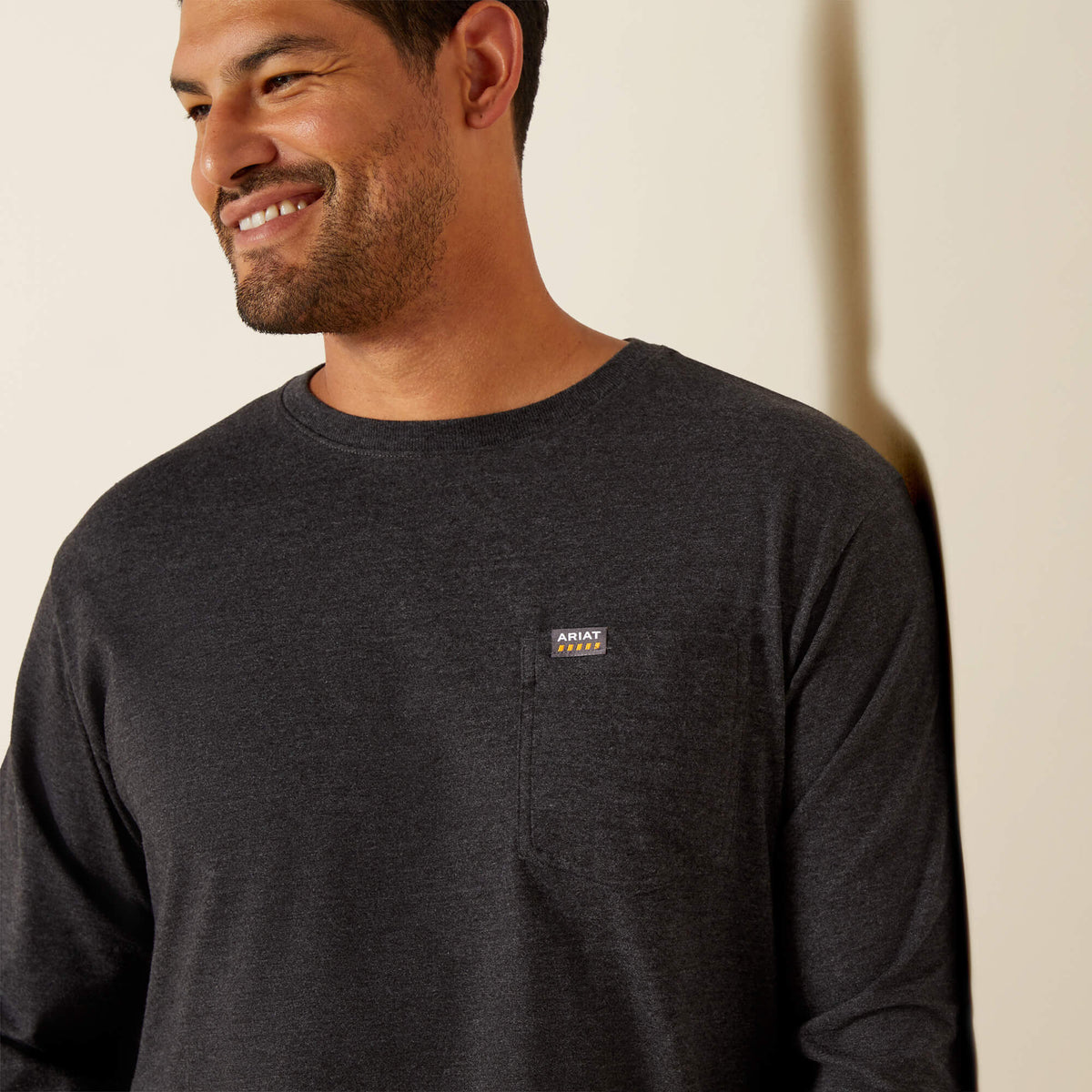 Rebar Cotton Strong Standard Logo Pocket T-Shirt - Ariat Classic