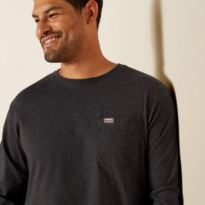Rebar Cotton Strong Standard Logo Pocket T-Shirt - Ariat Classic