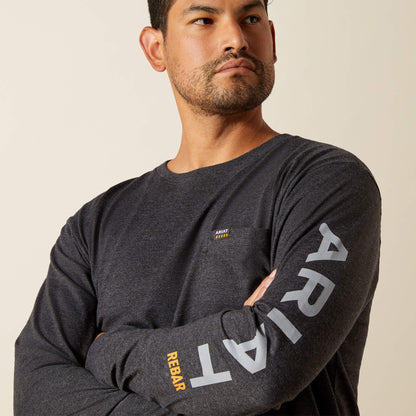 Rebar Cotton Strong Standard Logo Pocket T-Shirt - Ariat Classic