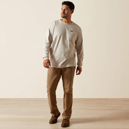 Rebar Cotton Strong Standard Logo Pocket T-Shirt - Ariat Signature