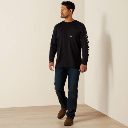 Rebar Workman Bolt Skull T-Shirt - Ariat Exclusive
