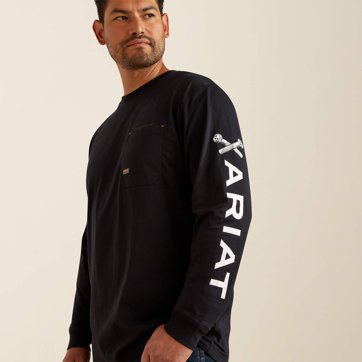 Rebar Workman Bolt Skull T-Shirt - Ariat Exclusive