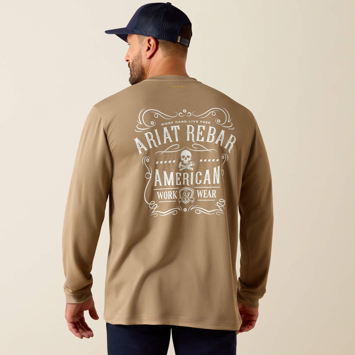 Rebar Heat Fighter Label Long Sleeve T-Shirt - Ariat Discount