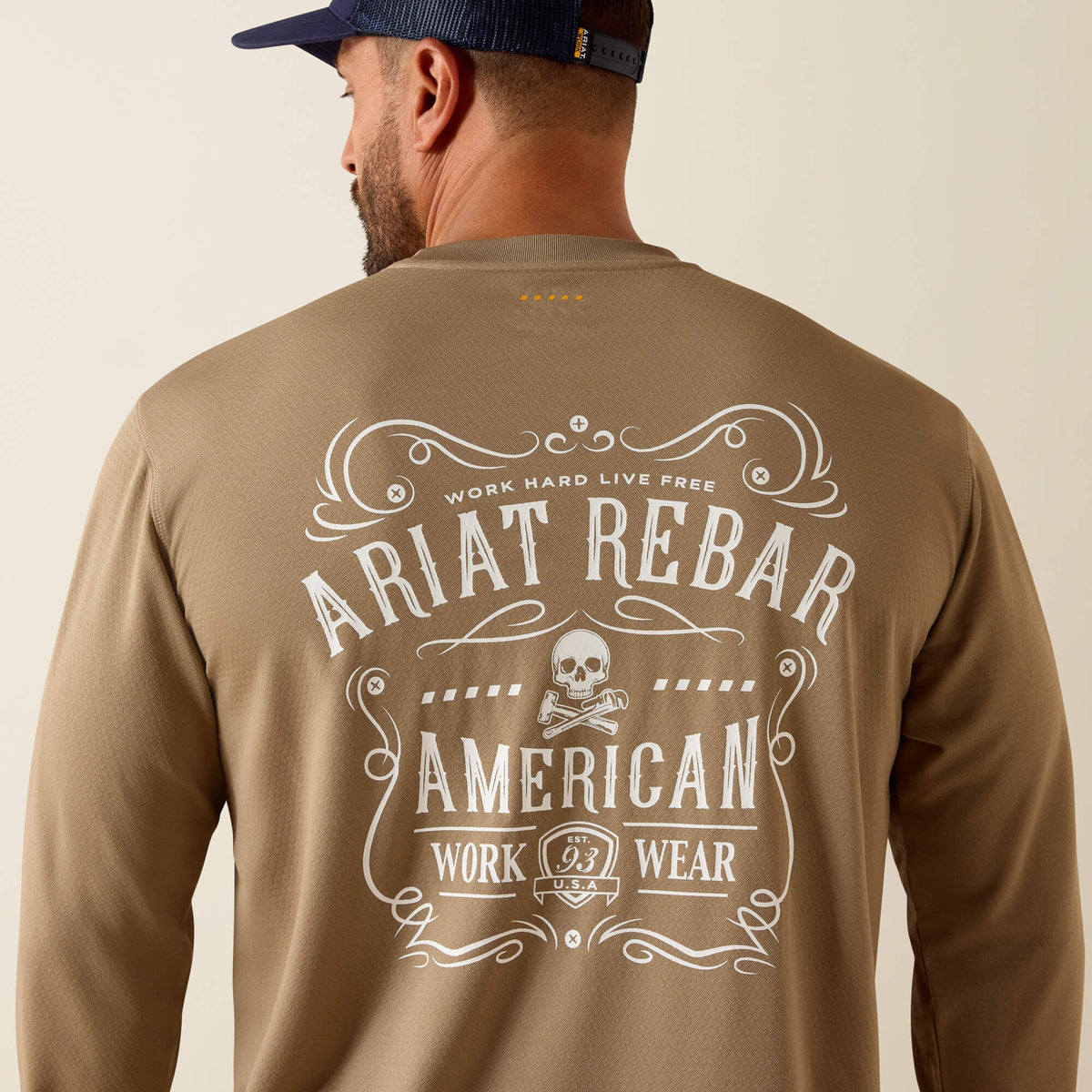 Rebar Heat Fighter Label Long Sleeve T-Shirt - Ariat Discount