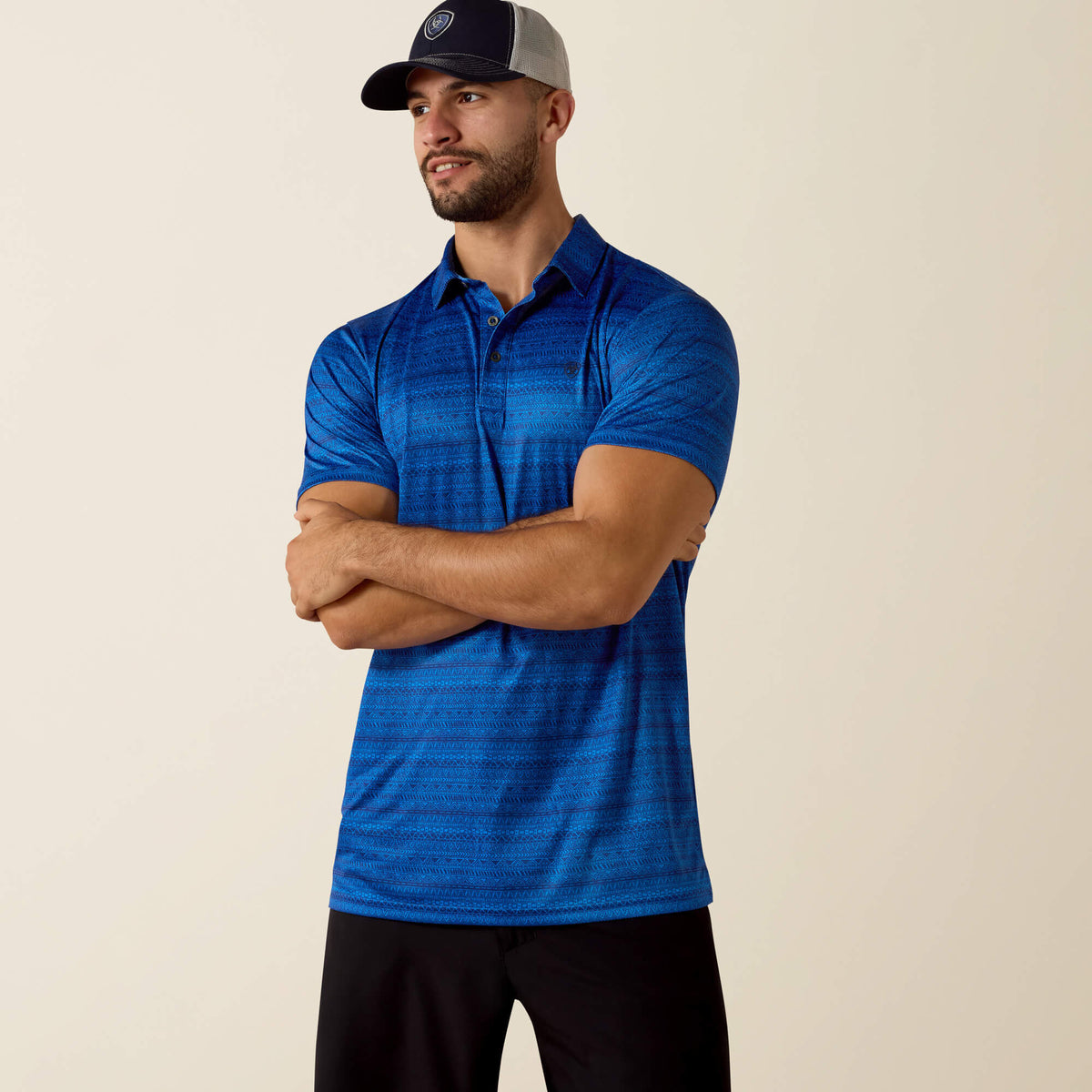 All Over Print Fitted Polo - Ariat Exclusive