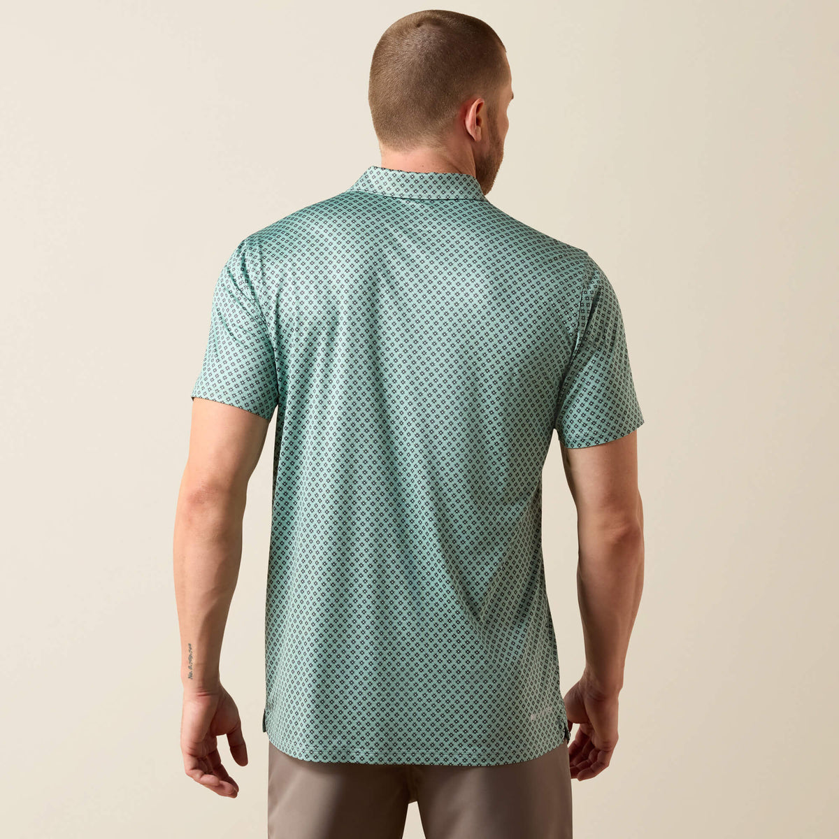 All Over Print Heathered Fitted Polo - Ariat Essential
