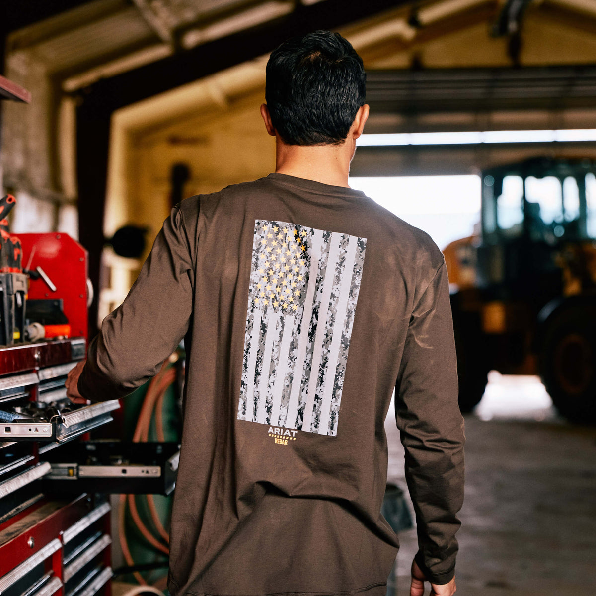 Rebar Workman Reflective Flag Graphic T-Shirt - Ariat Best Price
