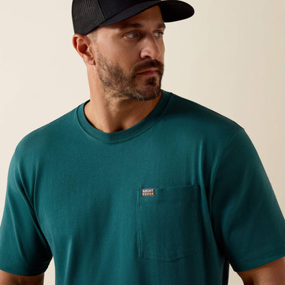Rebar Cotton Strong Standard Pocket T-Shirt - Ariat Popular