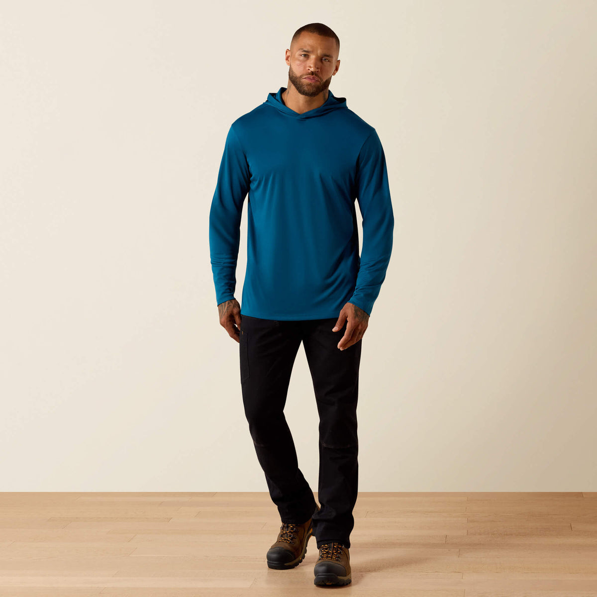 Rebar Sunblocker Outdoor Hooded Classic Fit Long Sleeve T-Shirt - Ariat Everyday
