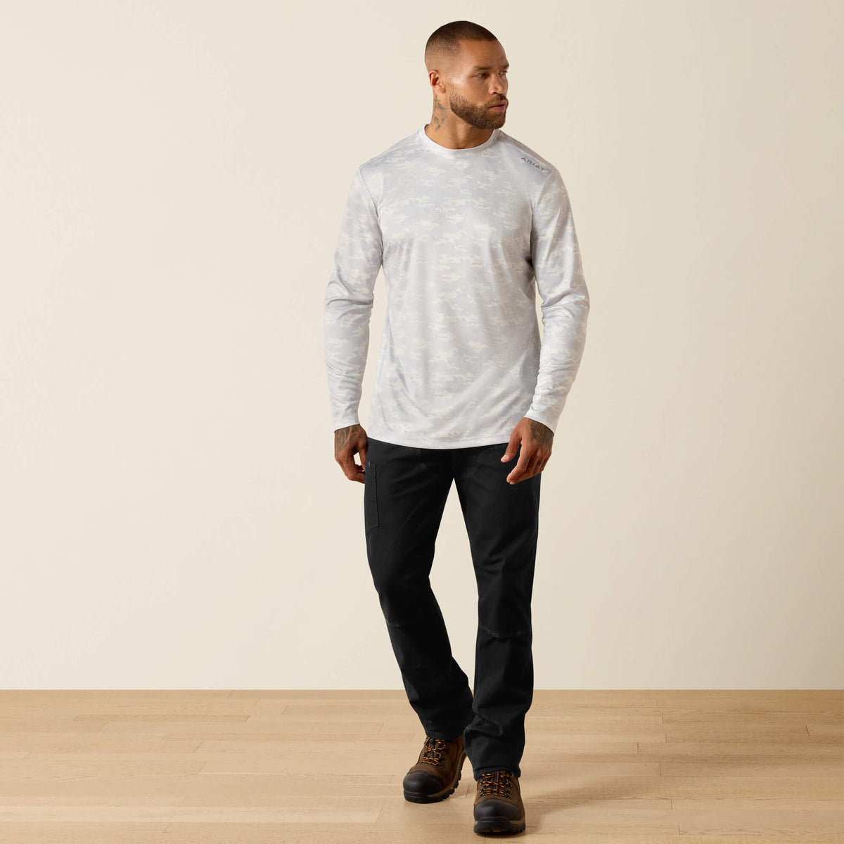 Rebar Sunblocker Printed Long Sleeve T-Shirt - Ariat Trusted