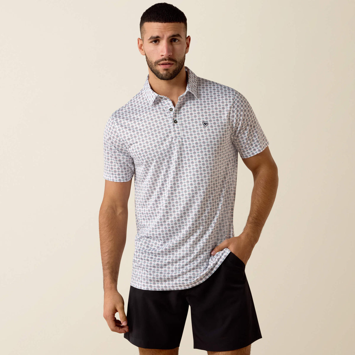 All Over Print Fitted Polo - Ariat Customer Favorite