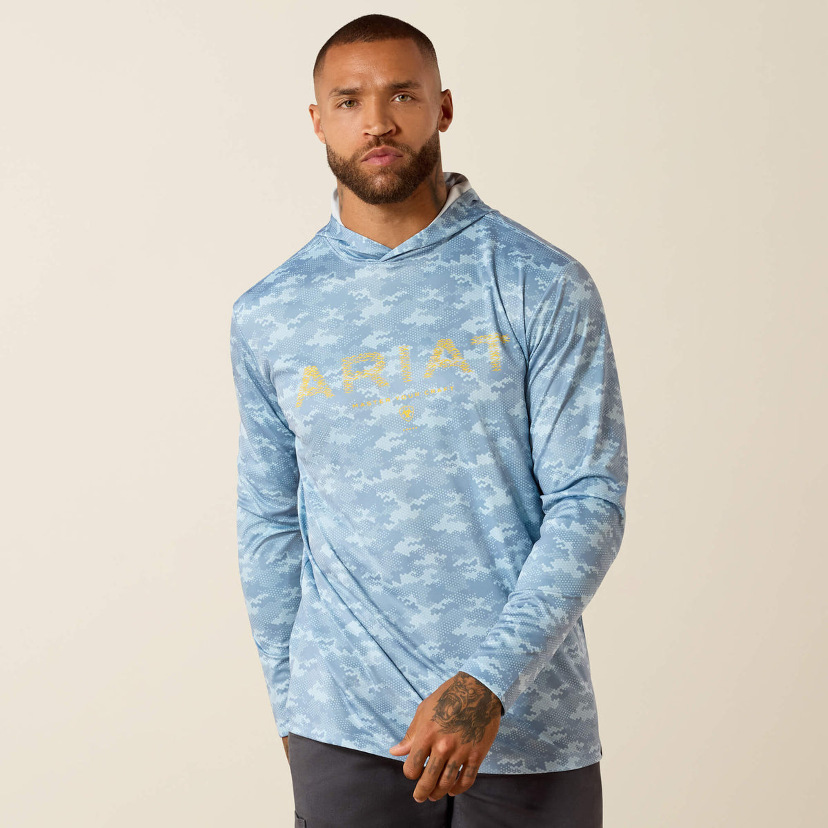 Rebar Sunblocker Printed Craft Hooded Long Sleeve T-Shirt - Ariat Featured