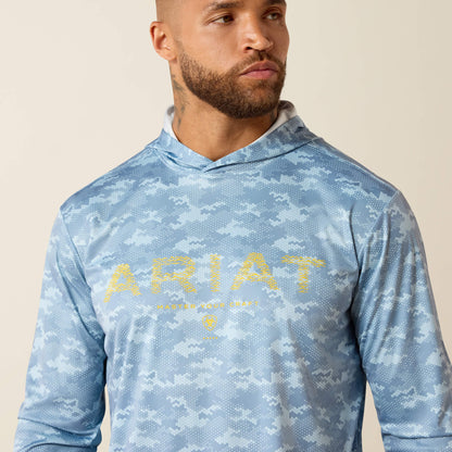 Rebar Sunblocker Printed Craft Hooded Long Sleeve T-Shirt - Ariat Featured