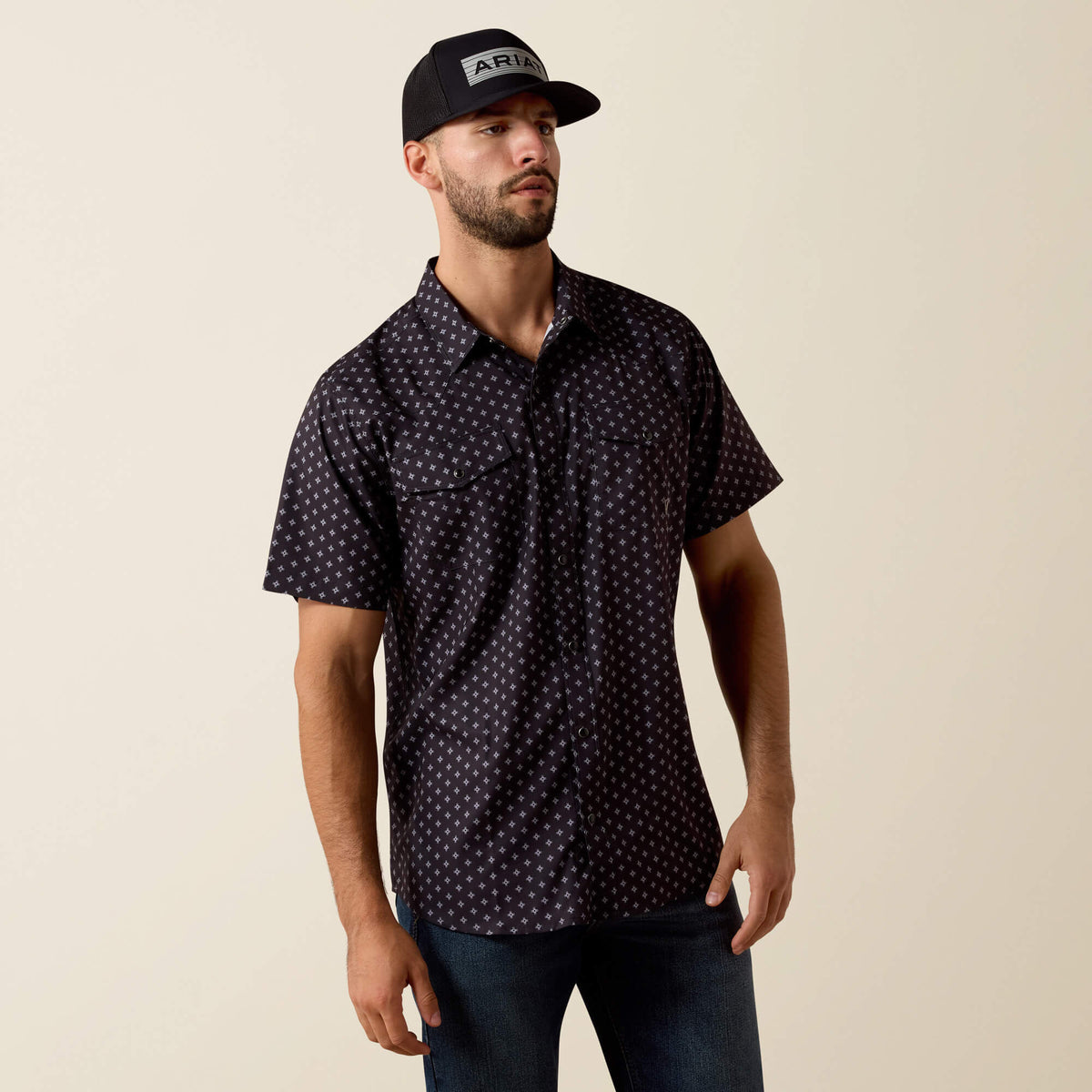 Printed VentTEK Western Fitted Snap Shirt - Ariat Classic