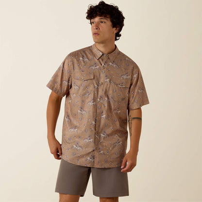 Printed VentTEK Western Fitted Snap Shirt - Ariat Top Pick