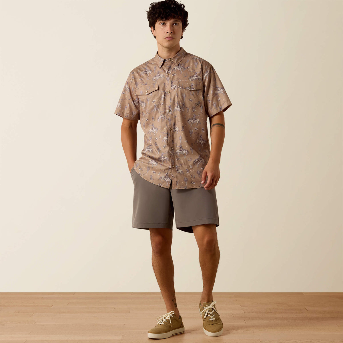 Printed VentTEK Western Fitted Snap Shirt - Ariat Top Pick
