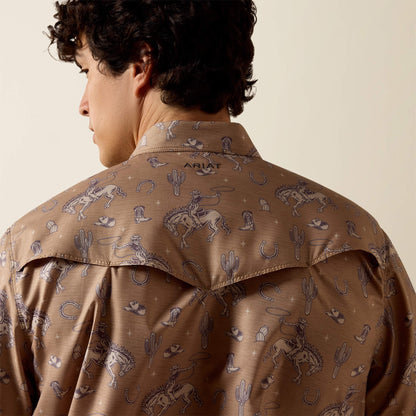 Printed VentTEK Western Fitted Snap Shirt - Ariat Top Pick