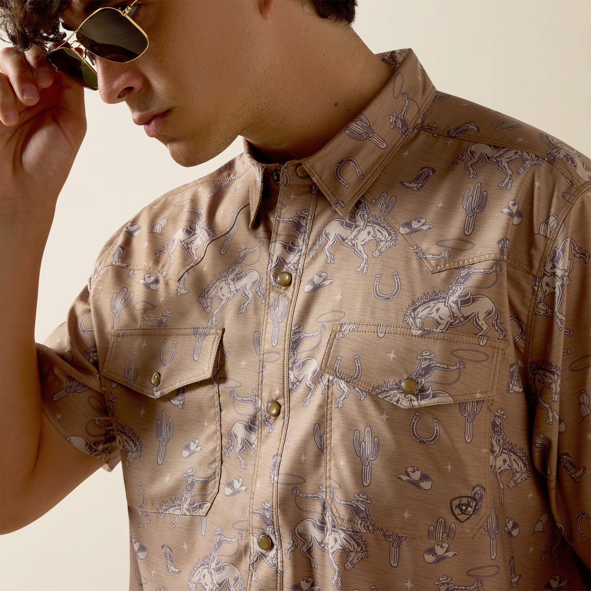 Printed VentTEK Western Fitted Snap Shirt - Ariat Top Pick