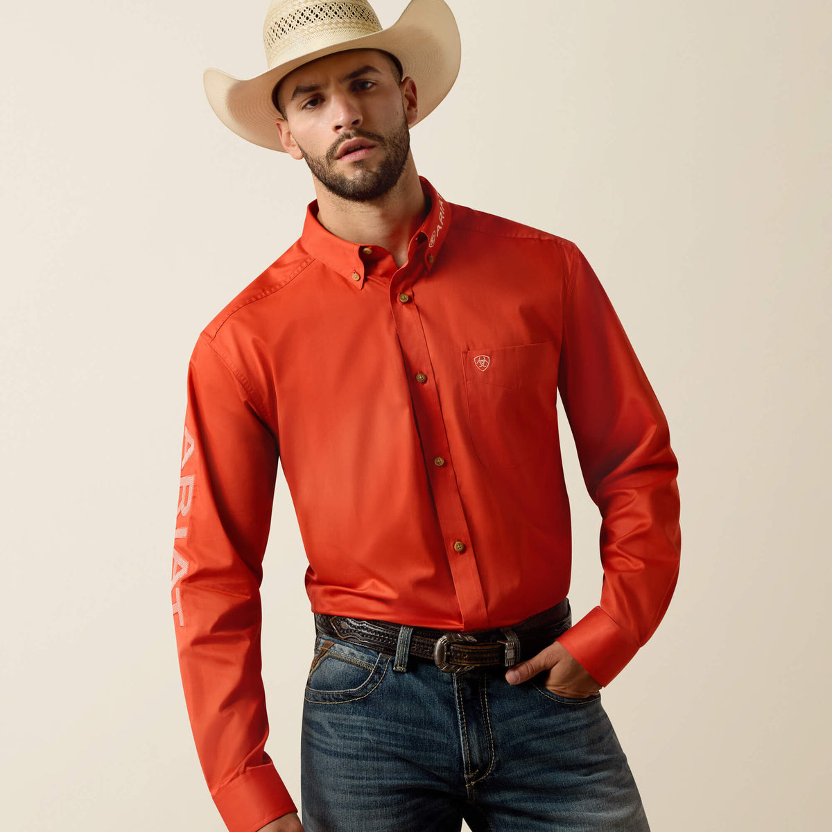 Team Logo Lightweight Twill Classic Fit Shirt - Ariat Signature