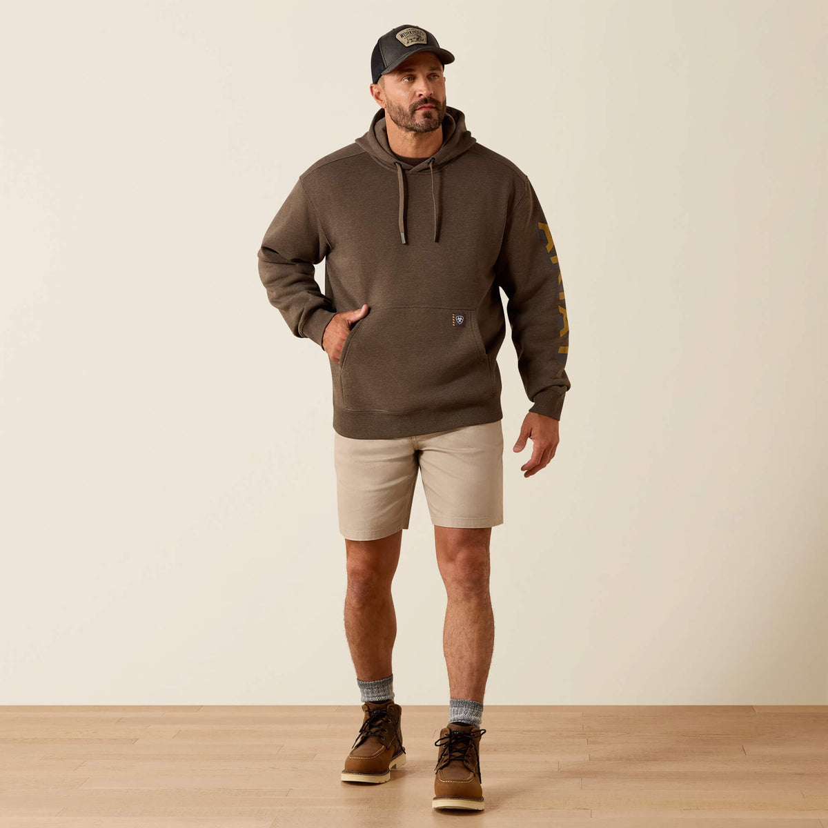 Rebar Lightweight Logo Hoodie - Ariat Popular