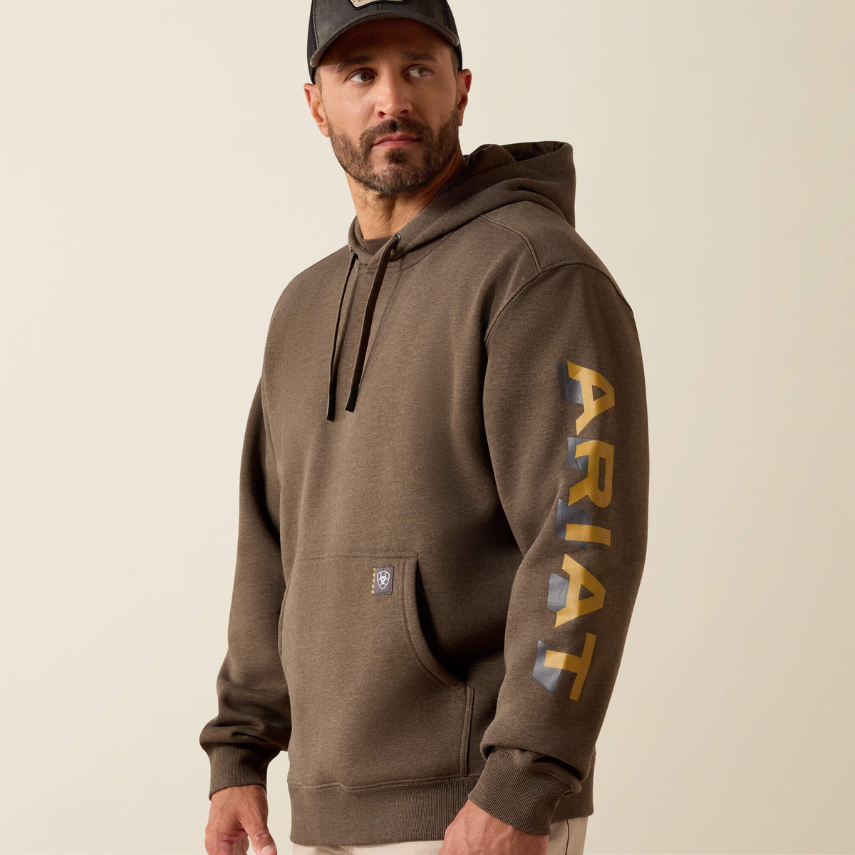 Rebar Lightweight Logo Hoodie - Ariat Popular