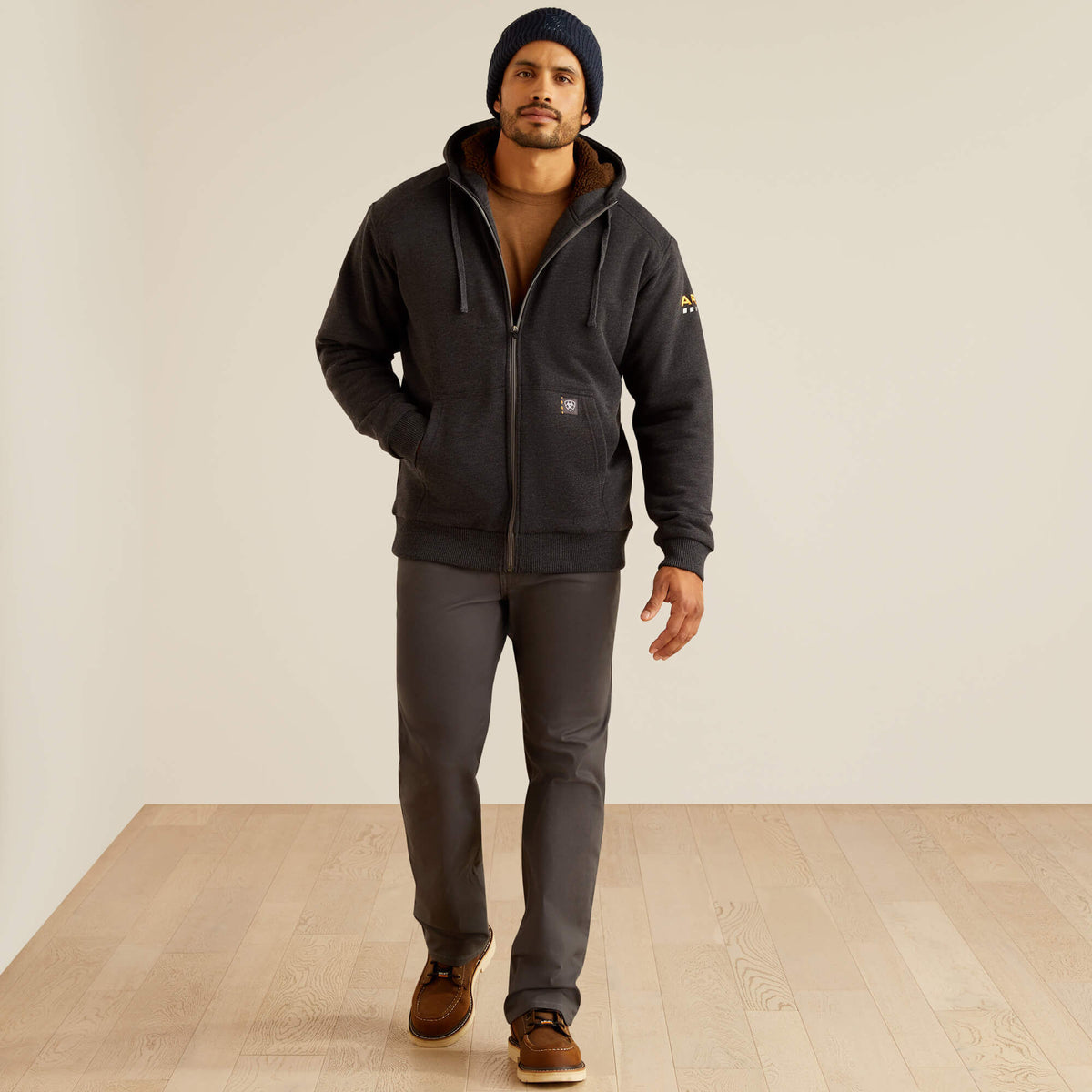 Rebar All-Weather Sherpa-Lined Full Zip Hoodie - Ariat Essential