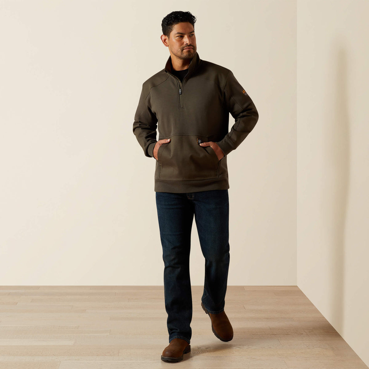 Rebar Workman Duracanvas 1/4 Zip Sweatshirt - Ariat Deals