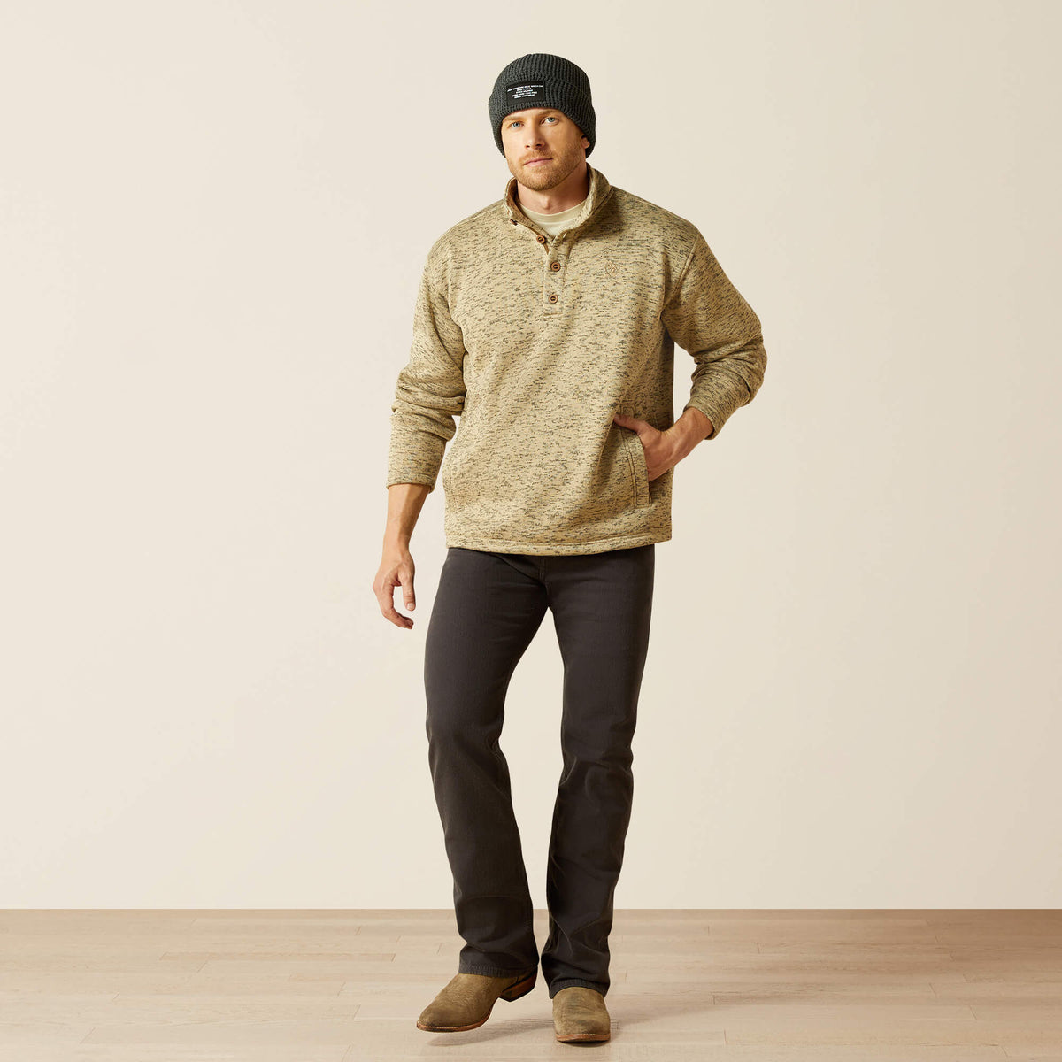 Caldwell 1/4 Button Sweater - Ariat Latest