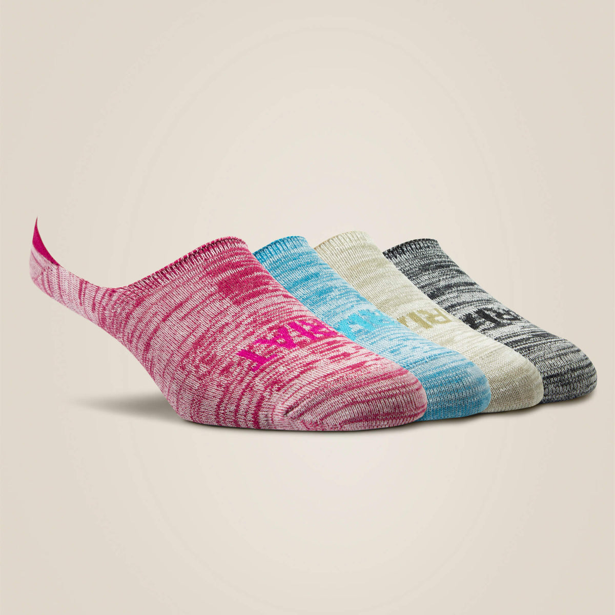 No Slip No Show Sock 4 Pair Multi Color Pack - Ariat Best Price