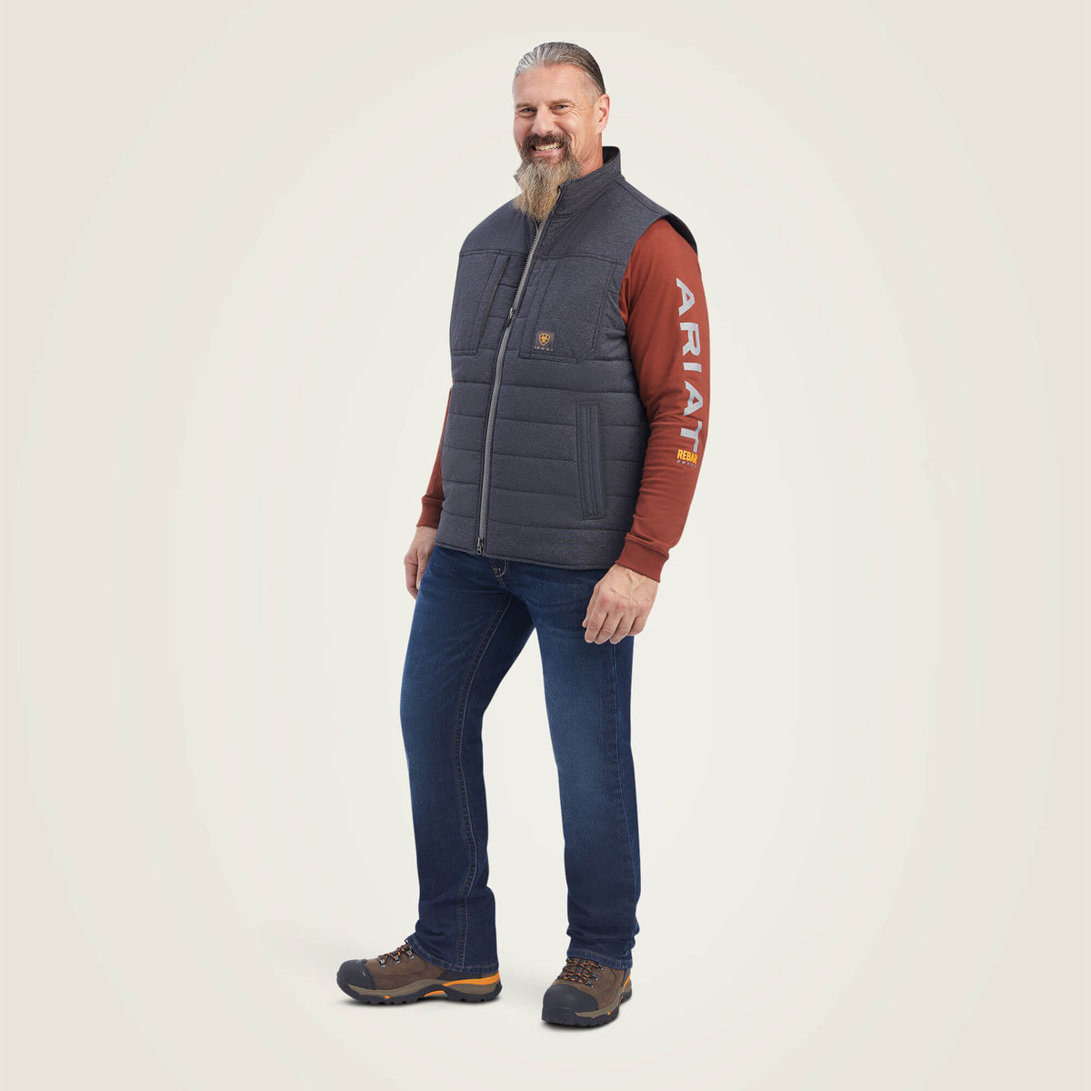 Rebar Valiant Ripstop Insulated Vest - Ariat Premium