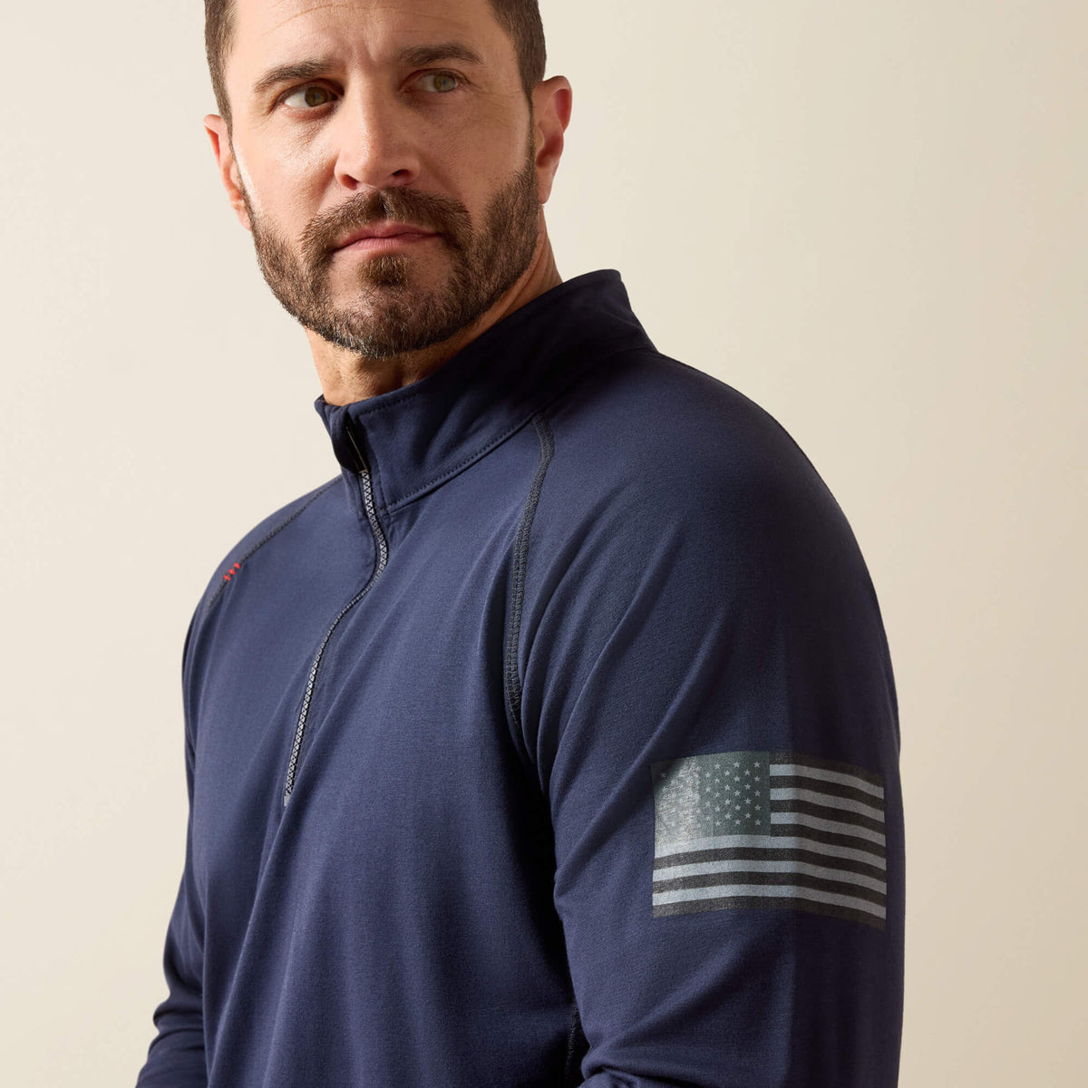FR Combat Stretch Patriot 1/4 Zip Work Shirt - Ariat Latest