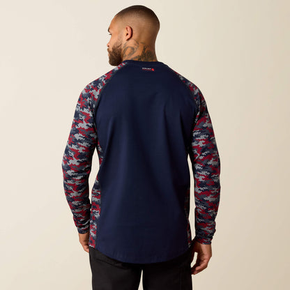 FR Stretch Camo Baseball T-Shirt - Ariat Essential