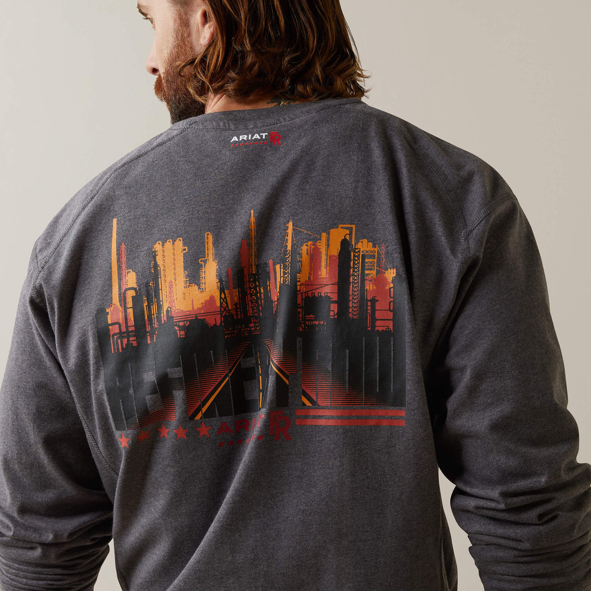 FR Air Refinery Row Graphic Henley Top - Ariat Premium