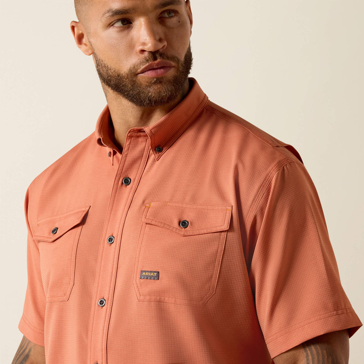 Rebar Made Tough VentTEK DuraStretch Work Shirt - Ariat Featured
