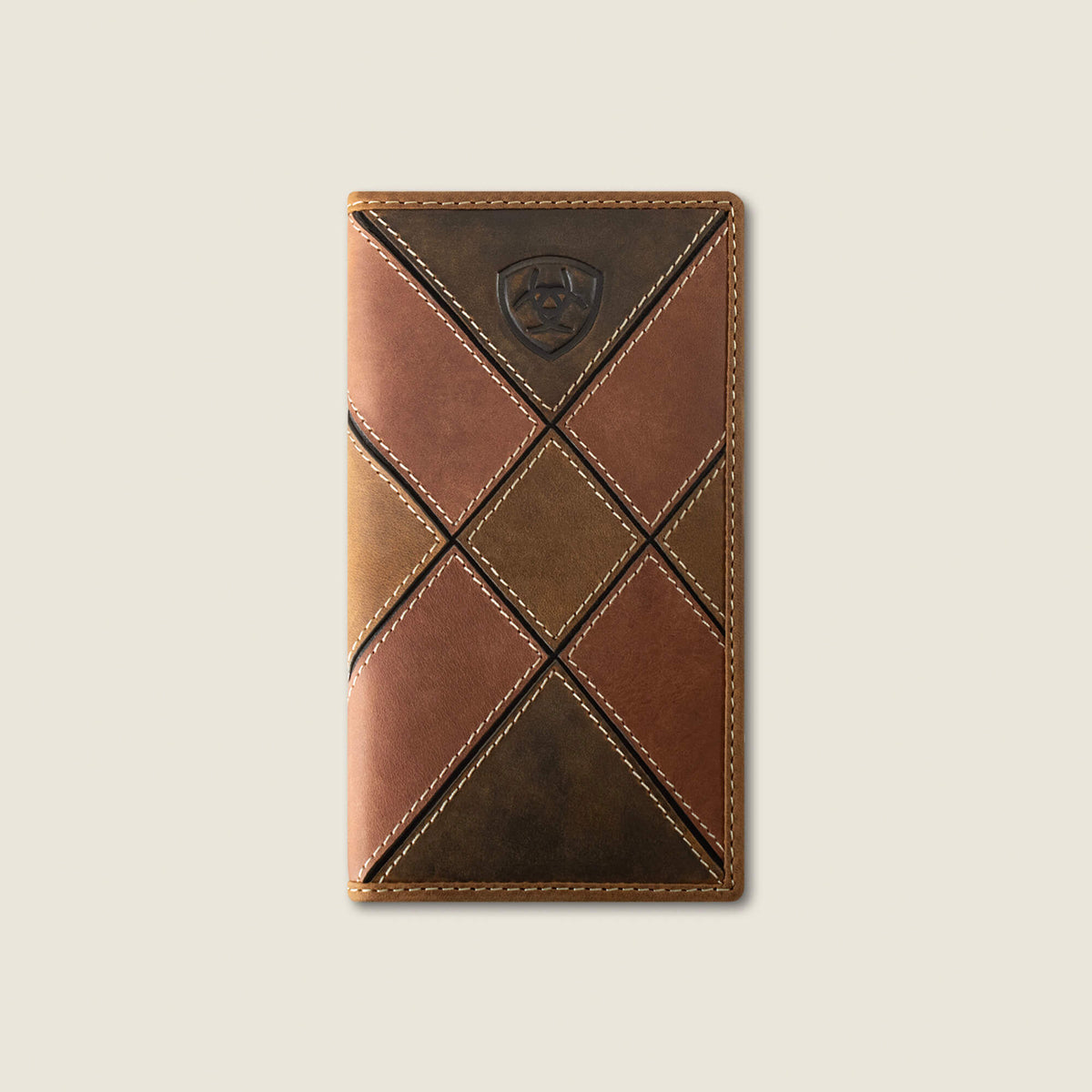 Patchwork Embroidered Logo Rodeo Wallet - Ariat Smart Buy