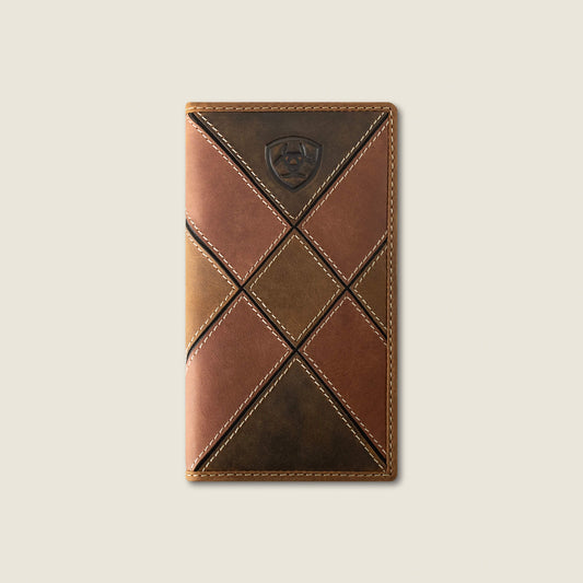 Patchwork Embroidered Logo Rodeo Wallet - Ariat Smart Buy