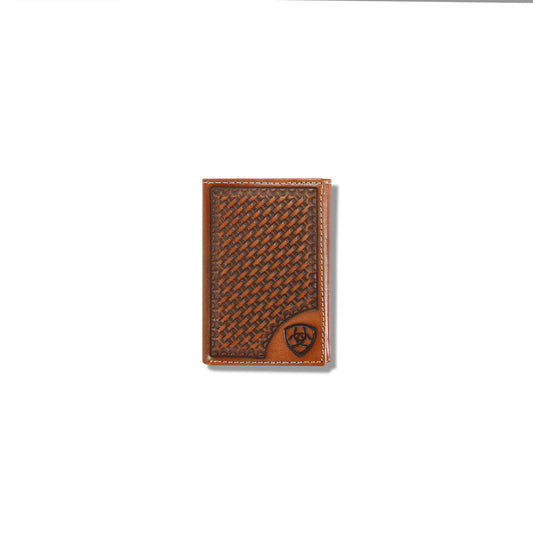 Lattice embossed trifold wallet - Ariat Trusted