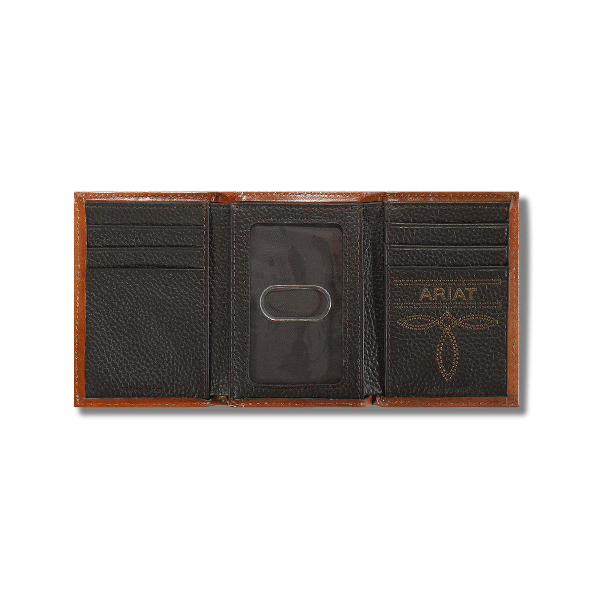 Lattice embossed trifold wallet - Ariat Trusted