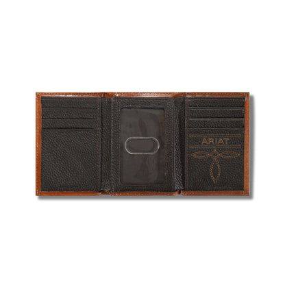 Lattice embossed trifold wallet - Ariat Trusted