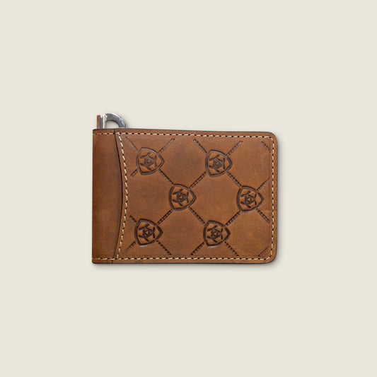 Ariat Logo Print Money Clip Wallet - Ariat Recommended