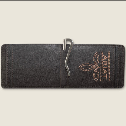 Ariat Logo Print Money Clip Wallet - Ariat Recommended