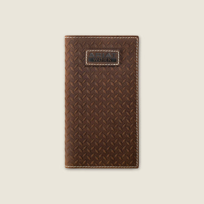 Diamond Plate Embossed Checkbook Wallet - Ariat Popular