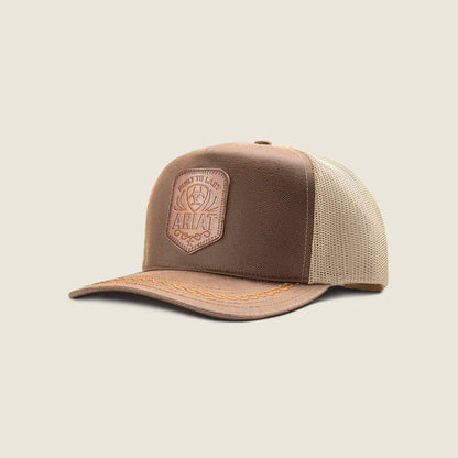 Oilskin Faux Leather Patch Cap - Ariat Essential