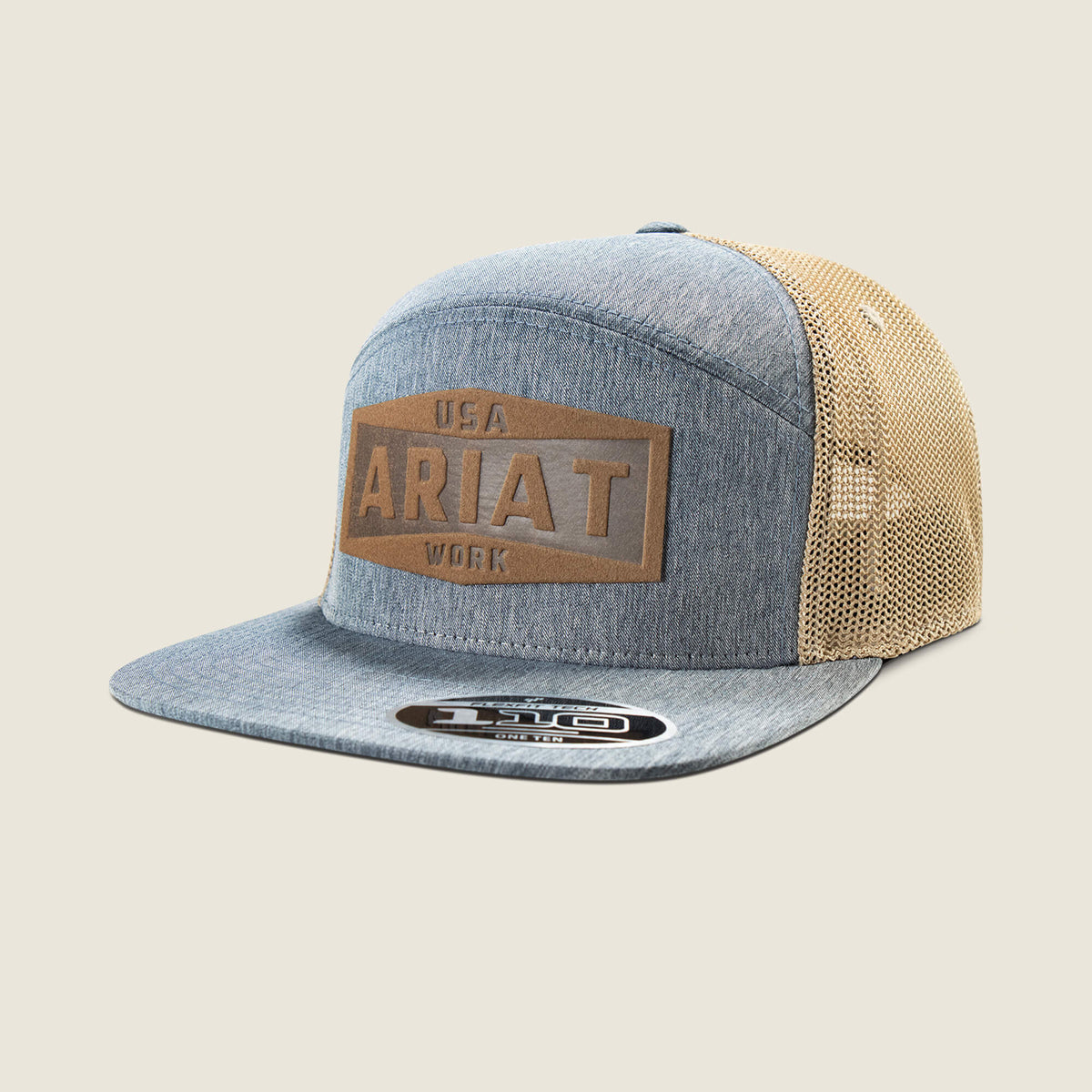 Ariat Work Leather Badge Snapback Cap - Ariat Trusted