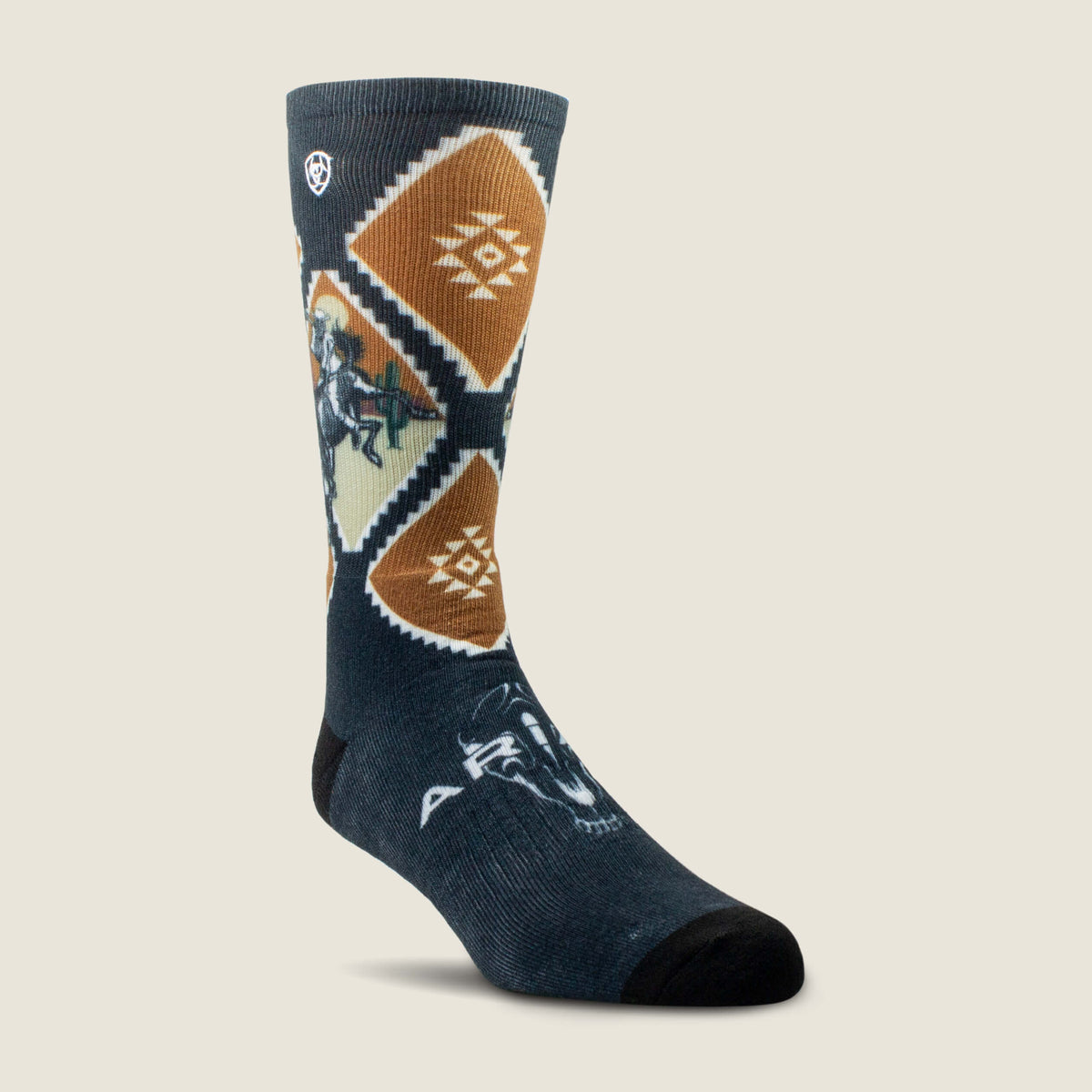 Southwest Rider Crew Sock 2 Pair Pack - Ariat Classic