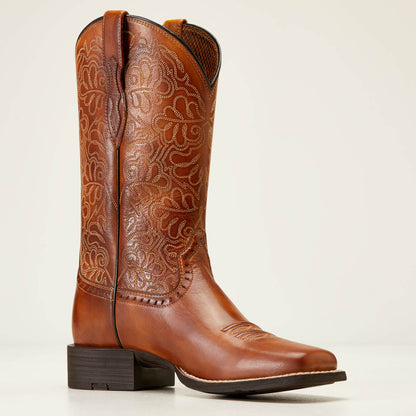 Round Up Remuda Wide Square Toe Western Boot - Ariat Discount