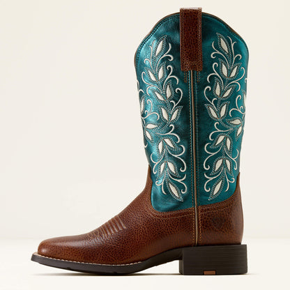 Round Up Holly Wide Square Toe Western Boot - Ariat Hot Sale
